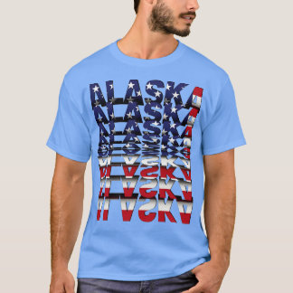 Alaska Drehe Texteffekt T-Shirt