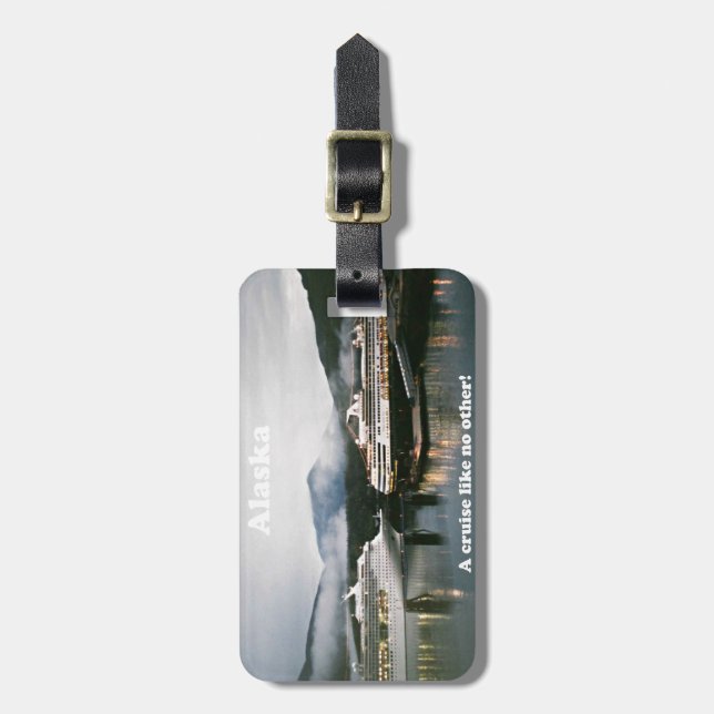 Alaska, eine Kreuzfahrt wie keine andere! Gepäckanhänger (Vorderseite vertikal)