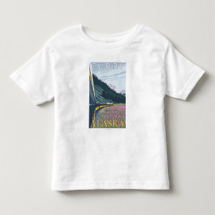 Alaska-Eisenbahn-Szene - Curry, Alaska Kleinkind T-shirt