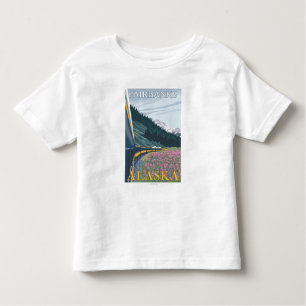 Alaska-Eisenbahn-Szene - Fairbanks, Alaska Kleinkind T-shirt