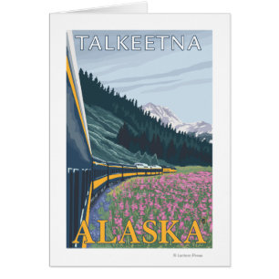 Alaska Eisenbahn Szene - Talkeetna, Alaska