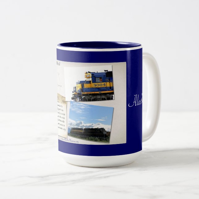 Alaska Eisenbahn Tasse (VorderseiteRechts)
