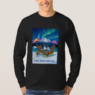 Alaska-Elch-Kreuzfahrt 2026 Langarm-T-Shirt T-Shirt