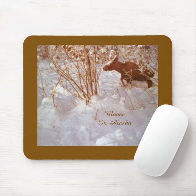 Alaska-Elch-Mauspad Mousepad (Mit Mouse)