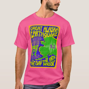 Alaska Erdbeben 1964 Retro Poster Tshirts