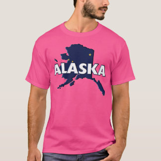 Alaska Farbiger Staat Print TShirt 2