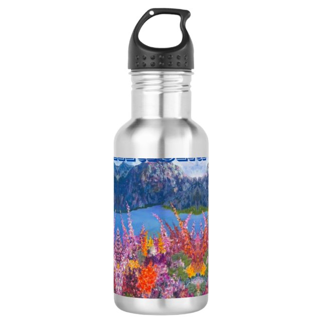 Alaska Fireweed Wasserflasche Edelstahlflasche (Vorderseite)