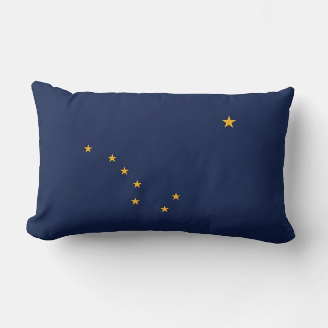 Alaska Flag American MoJo Pillow Lendenkissen (Vorderseite)
