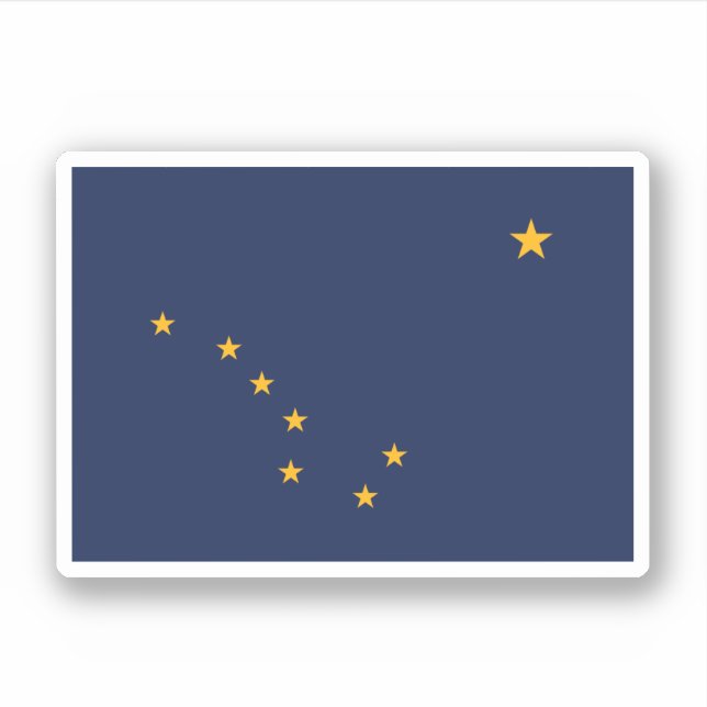 Alaska Flag Aufkleber (Vorderseite)