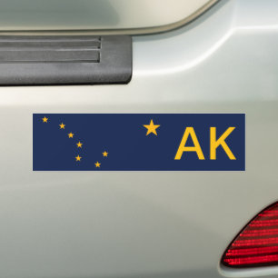 Alaska Flag Autoaufkleber