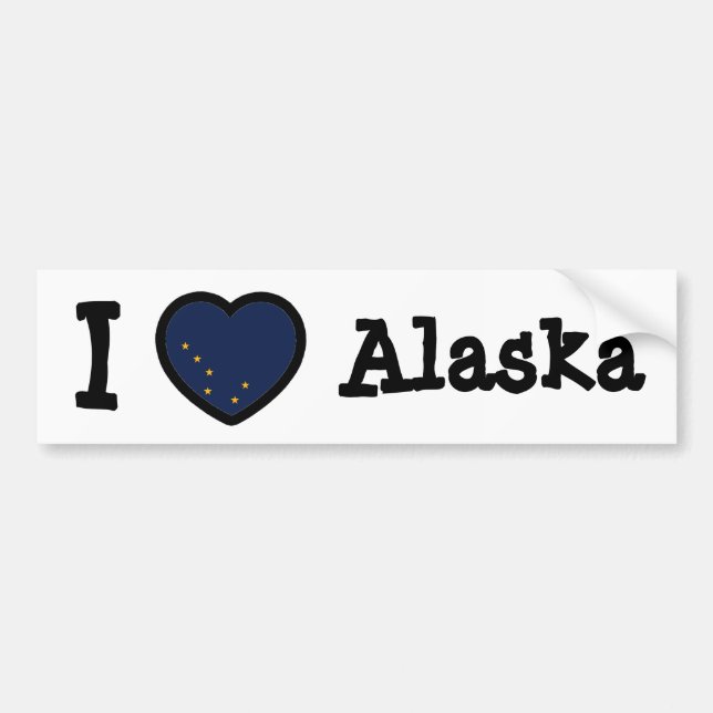 Alaska Flag Autoaufkleber (Vorne)