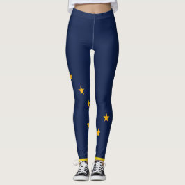 Alaska Flag Leggings