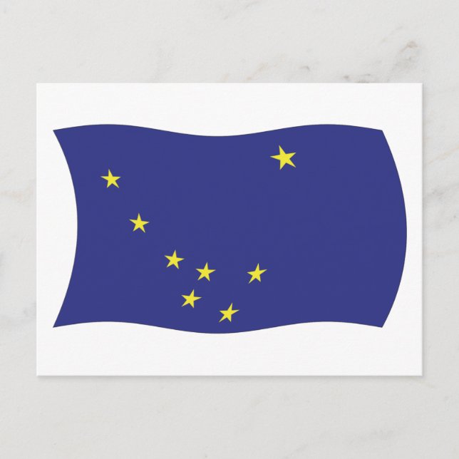Alaska Flag Postcard Postkarte (Vorderseite)