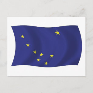 Alaska Flag Postkarte