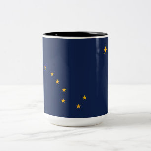 Alaska Flag Zweifarbige Tasse