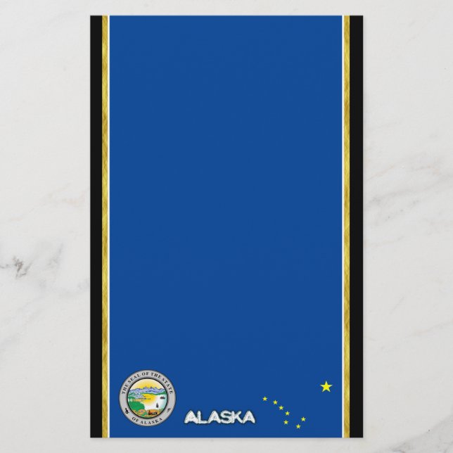 Alaska-Flagge Briefpapier (Vorderseite)