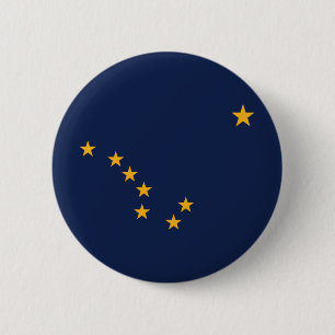 Alaska-Flagge Button