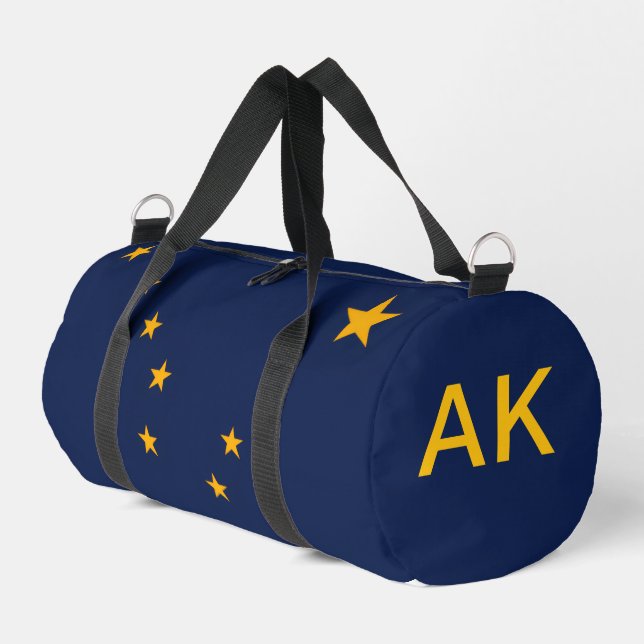 Alaska-Flagge Duffle Bag (Linke Seite)