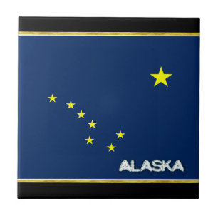 Alaska-Flagge Fliese