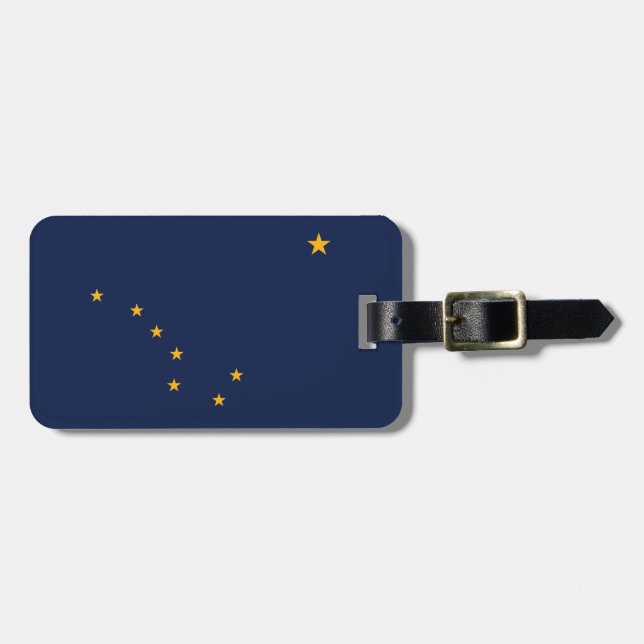 Alaska-Flagge - Gepäckanhänger (Vorderseite horizontal)