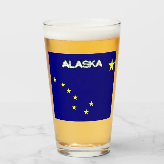 Alaska-Flagge      Glas (Vorne (Gefüllt))
