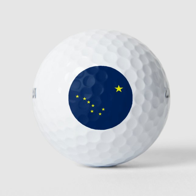 Alaska-Flagge Golfball (Vorderseite)