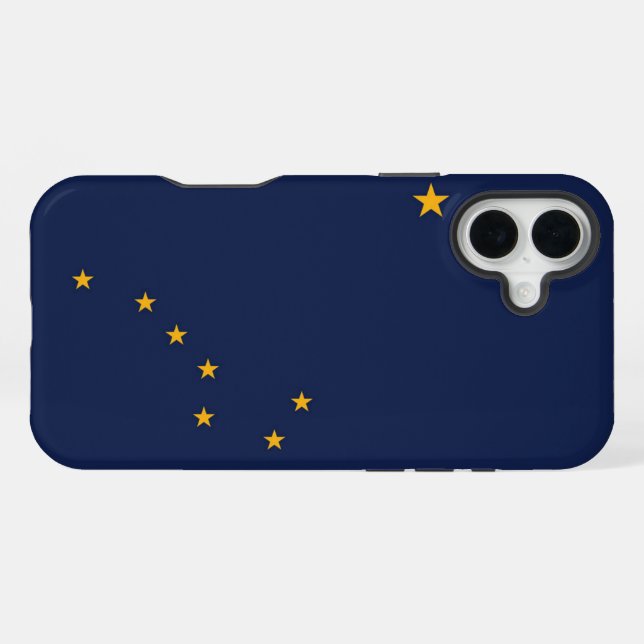 Alaska-Flagge iPhone Hülle (Rückseite (Horizontal))
