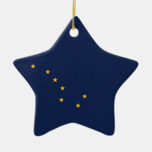 Alaska-Flagge Keramikornament