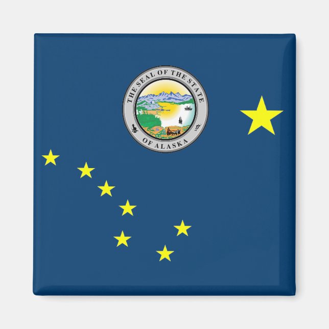 Alaska-Flagge Magnet (Vorne)
