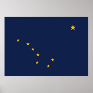 Alaska-Flagge Poster