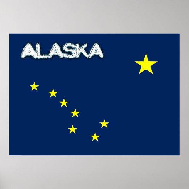Alaska-Flagge Poster (Vorne)