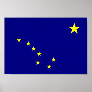 Alaska-Flagge Poster