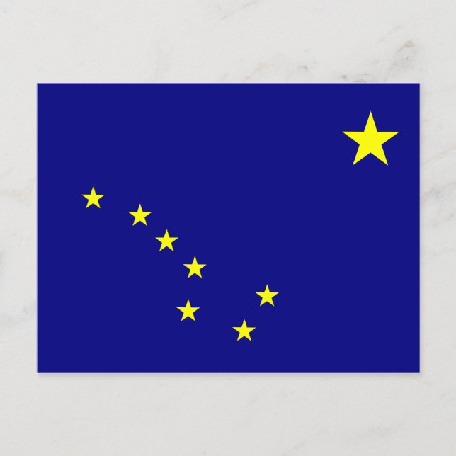 Alaska-Flagge Postkarte (Vorderseite)
