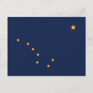Alaska-Flagge Postkarte