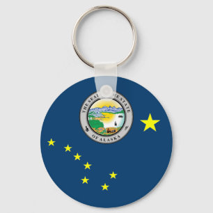 Alaska-Flagge Schlüsselanhänger