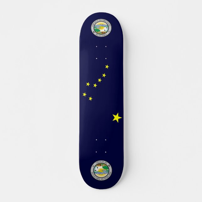 Alaska-Flagge Skateboard (Vorne)