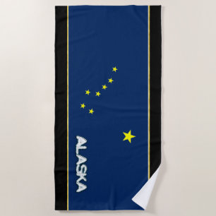 Alaska-Flagge Strandtuch