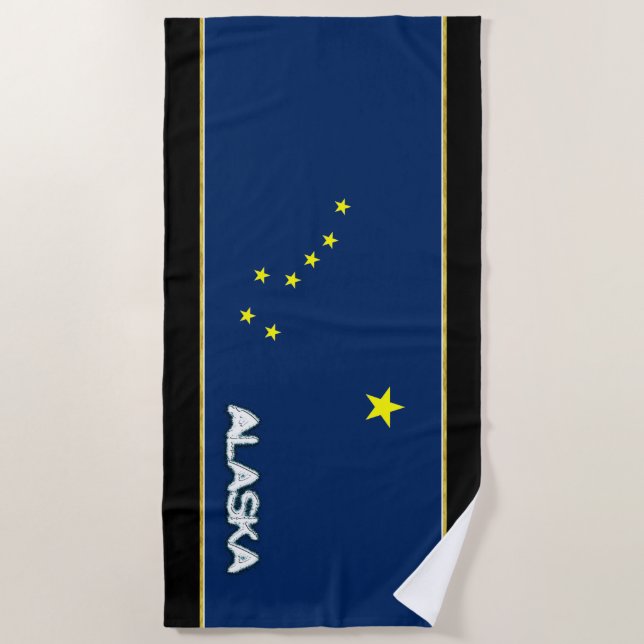 Alaska-Flagge Strandtuch (Vorderseite)