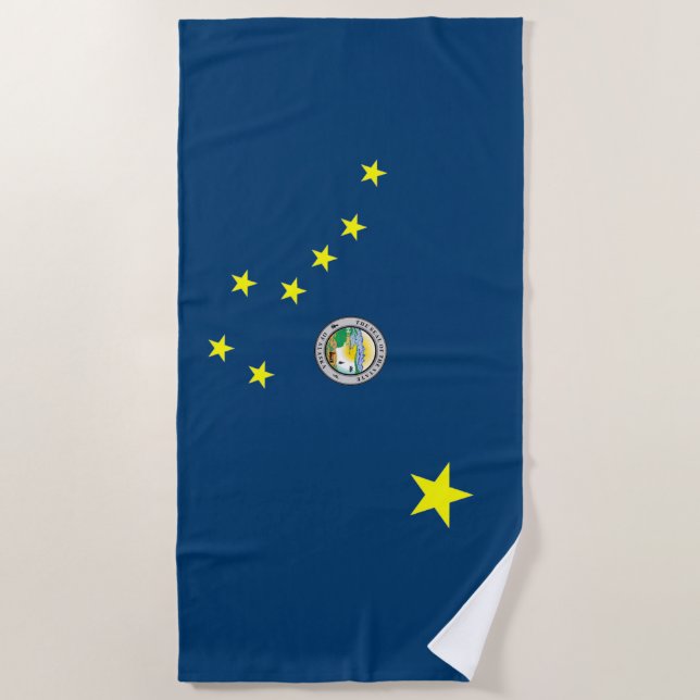 Alaska-Flagge Strandtuch (Vorderseite)