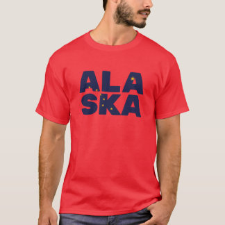 Alaska-Flagge Text T-Shirt