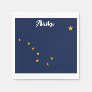 Alaska-Flaggen-Servietten Serviette