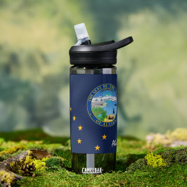Alaska-Flasche, patriotische Alaska-Flagge Trinkflasche