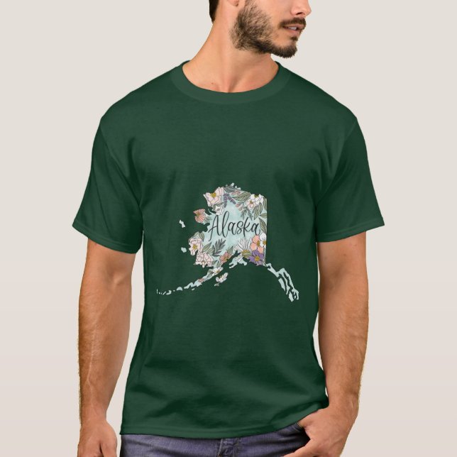 Alaska Floral Oversized T-Shirt (Vorderseite)