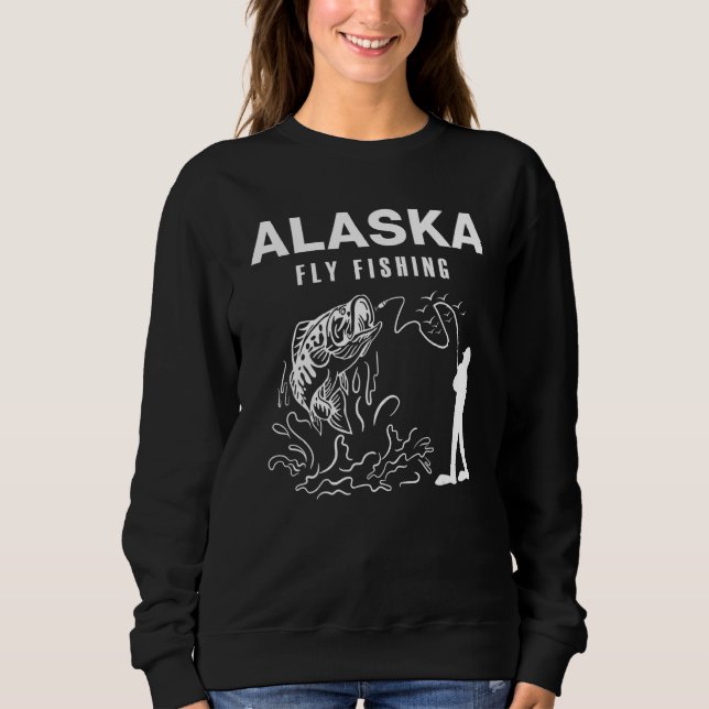 Alaska Fly Fishing Outdoors adventures outfit idea Sweatshirt (Vorderseite)