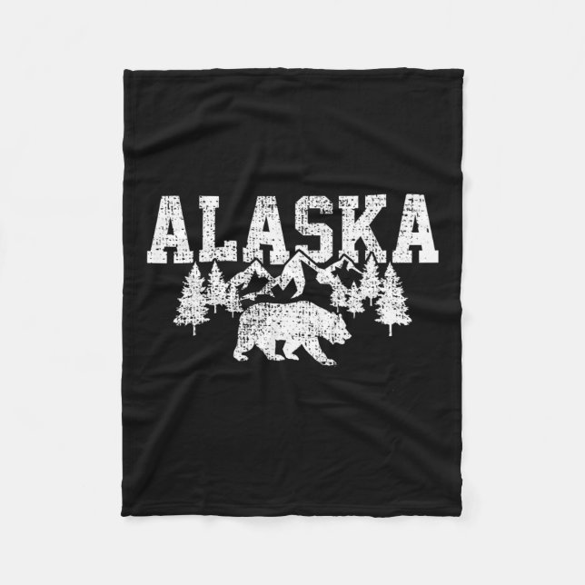 Alaska-Gebirge Wald Jagd Usa Fleecedecke (Vorderseite)
