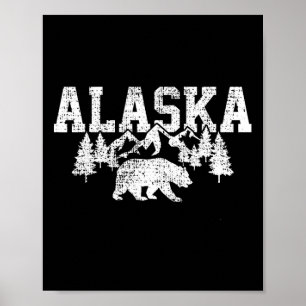 Alaska-Gebirge Wald Jagd Usa Poster