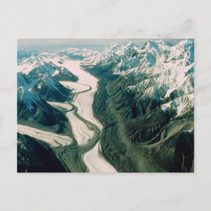 Alaska-Gebirgszug – Luftansicht Postkarte