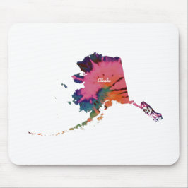 Alaska Gefärbte Krawatte Print Mousepad
