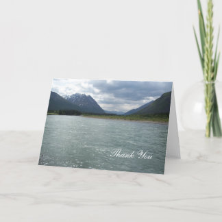 Alaska glacier and lake dankeskarte