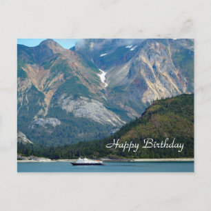 Alaska Glacier Bay Boat Foto Postkarte
